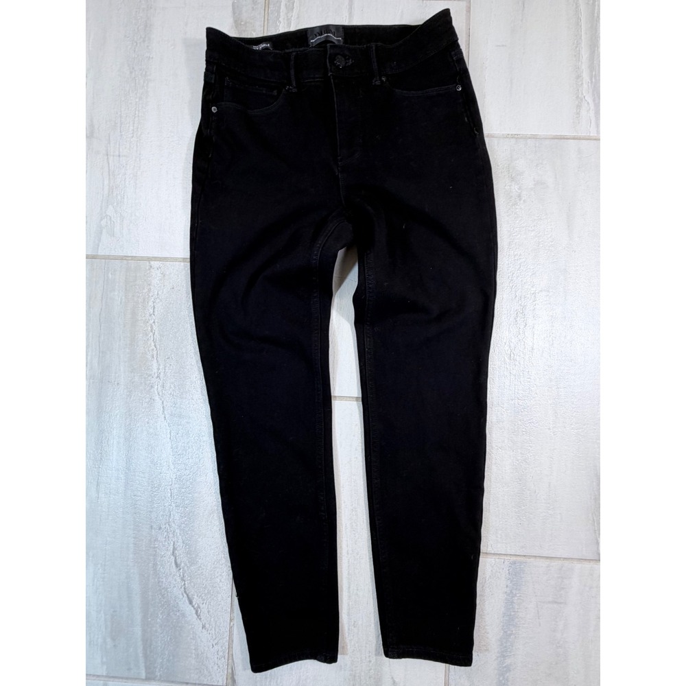 White House Black Market High-Rise Skinny Ankle Sculpt Black Jeans Size 6